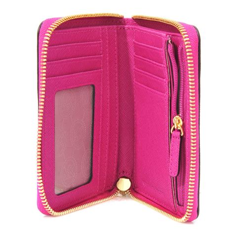 soft pink michael kors wallet zip|Michael Kors hot pink wallet.